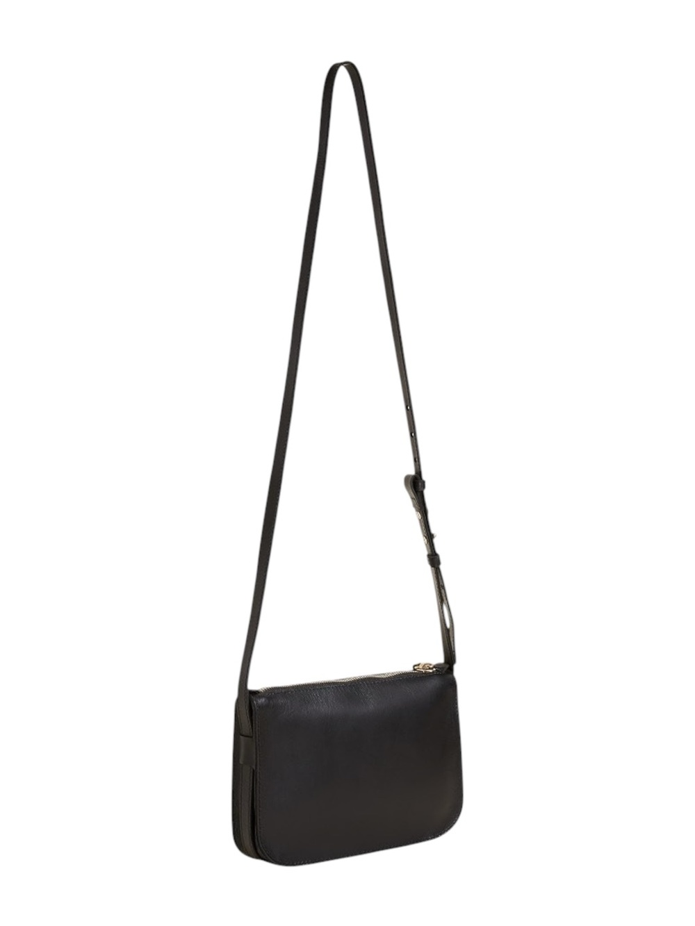 Madewell The Simple Crossbody Sheepskin Leather Bag Black